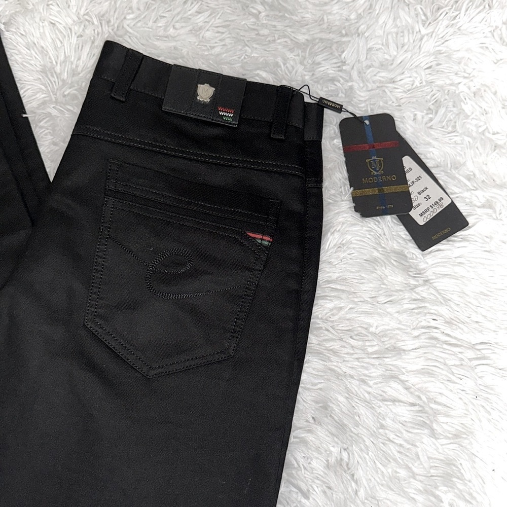 NWT Moderno Signature Black Jeans (Pants) 32x33 - Picture 2 of 10